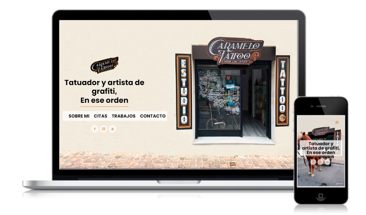 Página de inicio del sitio web de Brunimarsa, una tienda online de moda sostenible